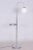 Czech Adjustable Chrome Floor Lamp in Steel and Milk Glass, 1930s For Sale - Image 4 of 10