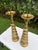 Metal Vintage 20” Brass Turned Baluster Candlesticks, a Pair For Sale - Image 7 of 12