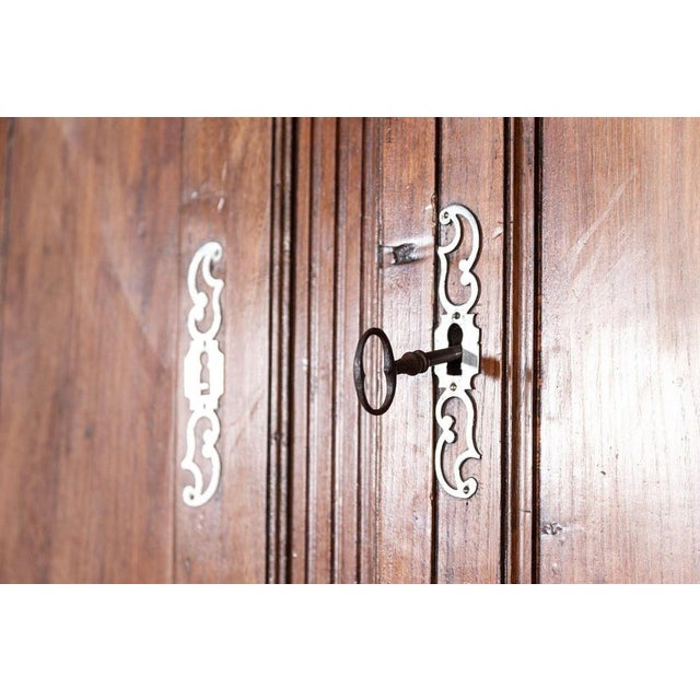 Brown Large French Oak 2-Body Buffet, 1800 For Sale - Image 8 of 18