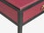 Oxblood Red Jean-Michel Frank Style, Nightstands, Burgundy Leather, Iron For Sale - Image 8 of 12