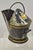 Antique Victorian Black Steel Hand Painted Flower Tole Metal Coal Scuttle Bucket For Sale - Image 12 of 12