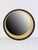 Wall Mirror 034 by Edizioni Design Dimensions: Ø 79 cm Materials: Black wood, brushed brass, black paintWall mirror with...