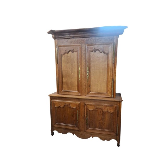 Two-Part Cabinet in Oak, 1890s For Sale - Image 9 of 9