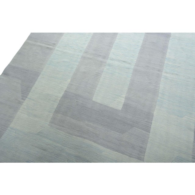 Handwoven Kilim Rug in Wool For Sale - Image 4 of 9