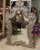 Vintage Oversized Silver Wooden Rococo Style Wall Mirror For Sale In Atlanta - Image 6 of 7