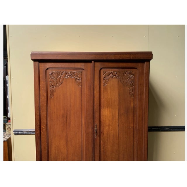 Art Deco Oak Wardrobe, 1925 For Sale - Image 6 of 9