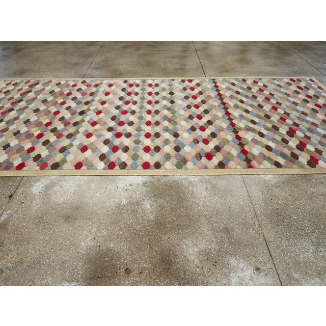Galerie Shabab Collection Mid-20th Century Turkish Anatolian Wide Gallery Runner For Sale In New York - Image 6 of 10