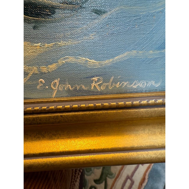 E. John Robinson Original Painting, Framed For Sale - Image 4 of 12