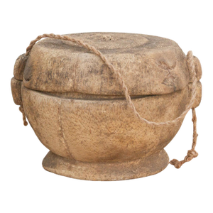 Antique Bleached Wood Grain Bowl
