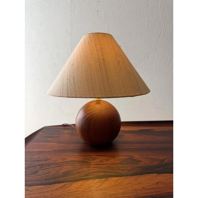 Danish Teak Table Lamp from Kirk Copenhagen, 1960s For Sale - Image 8 of 8