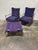 Mario Papperzini Style Iron Outdoor Chairs and Ottoman For Sale - Image 4 of 12