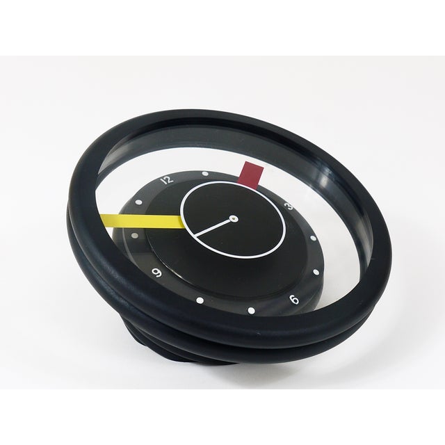 Postmodern Round Pop Art Desk or Table Clock, Italy, 1990s For Sale - Image 10 of 18