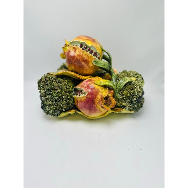 Vintage Italian Majolica Centerpiece For Sale In Charleston - Image 6 of 7