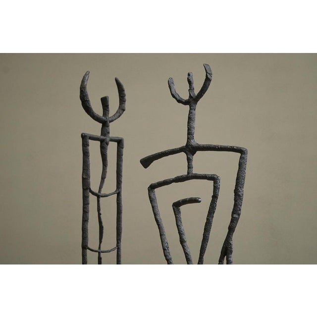 Vintage Accent Chairs in Iron and Beech by Philippe Starck, 1980s, Set of 2 For Sale - Image 11 of 18