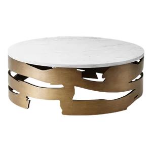 Organic Modern Marble Top Coffee Table