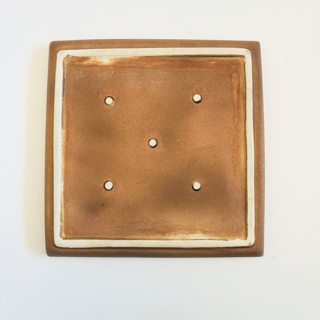 Kazuo Takiguchi Pottery Square Plate For Sale - Image 11 of 12