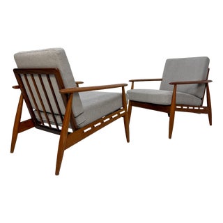 Mid-Century Danish Teak Armchair, 1960s For Sale