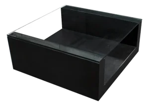 Amia Coffee Table in Black Slate by Joaquín Moll