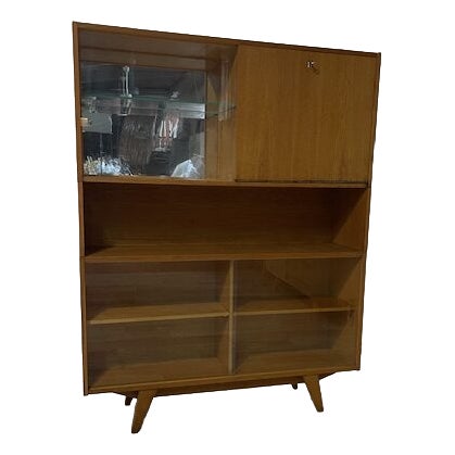 Vintage Bookcase with Bar by Jiroutek For Sale