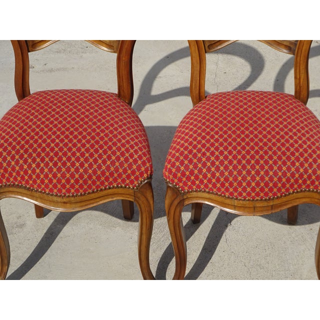 Antique Louis Philippe Chairs, 1800s, Set of 2 For Sale - Image 3 of 18