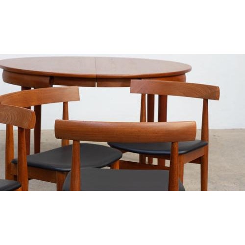 1960s Roundette Dining Table and Chairs by Hans Olsen for Frem Røjle, 1960, Set of 5 For Sale - Image 5 of 11