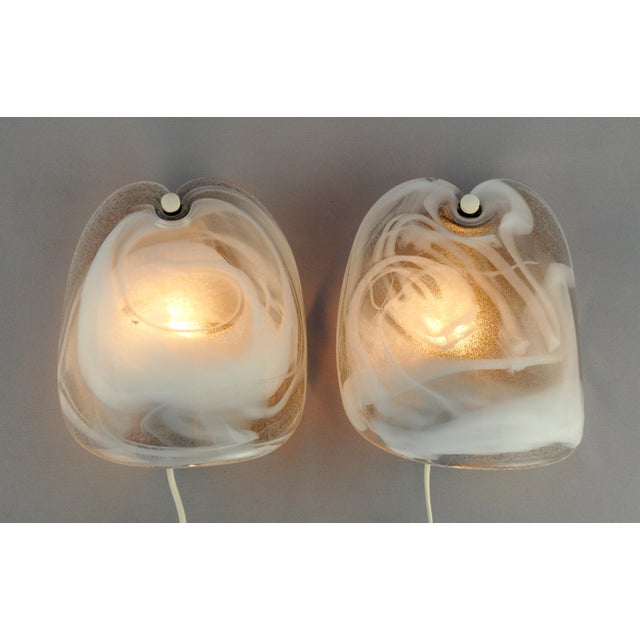 Holmegaard Glass Sconces by Per Lutken for Holmegaard, 1972, Set of 2 For Sale - Image 4 of 10