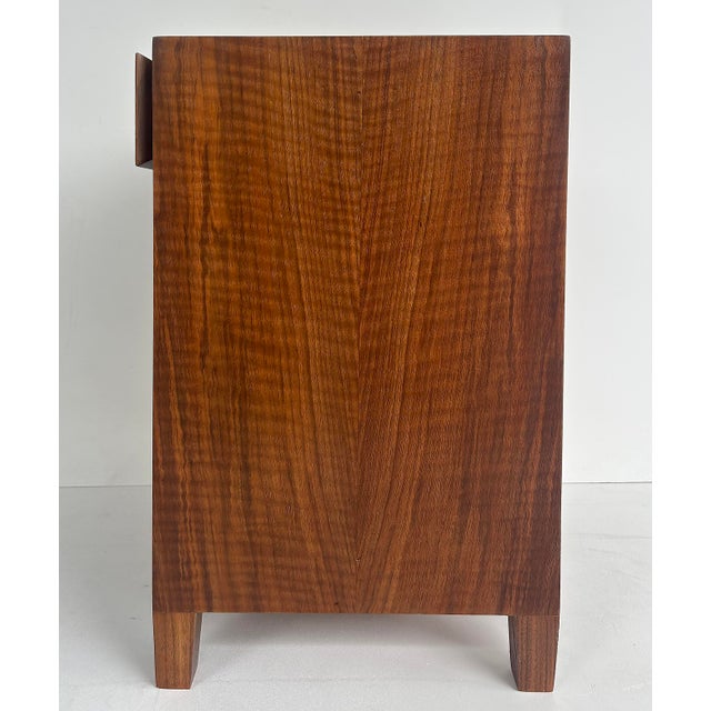 1950s Gio Ponti Singer & Sons Walnut, Rosewood Nightstands Restored, Pair For Sale - Image 13 of 18
