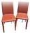 Design Within Reach Red Leather Botegga Chairs - Set of 2 For Sale