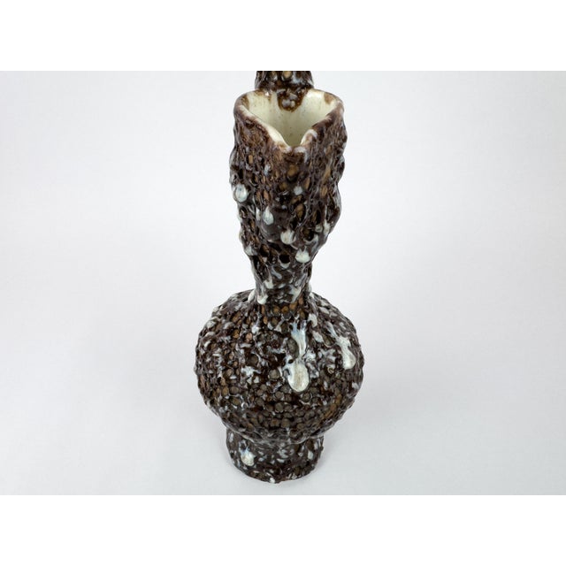 Marius Giuge Vallauris Textured Ceramic Pichet, France, Mid-Century For Sale - Image 14 of 17