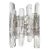 1960s Ice Glass Wall Sconce from Kalmar, Austria, 1960s For Sale - Image 5 of 5