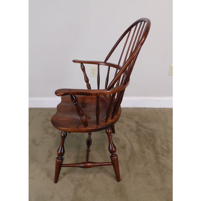 Nichols & Stone Pair Traditional Rockport Windsor Armchairs (B) Chairish