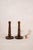 19th Century English Oak Bobbin Candlesticks For Sale - Image 4 of 4