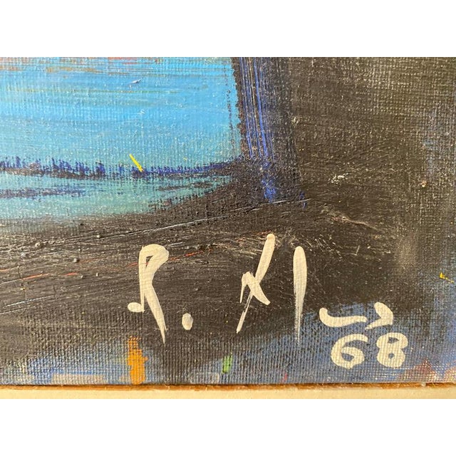 Robert Mus, Untitled 4, 1966, Oil on Canvas For Sale - Image 4 of 8