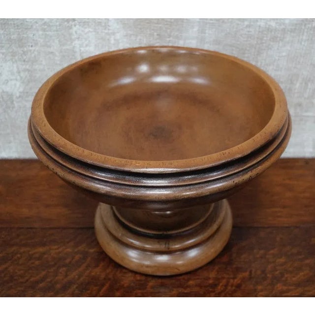 Hollywood Regency Regency Walnut Tazza Bowl, 1811 For Sale - Image 3 of 7