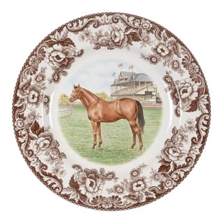 Spode Woodland Thoroughbred Horse Dinner Plate For Sale