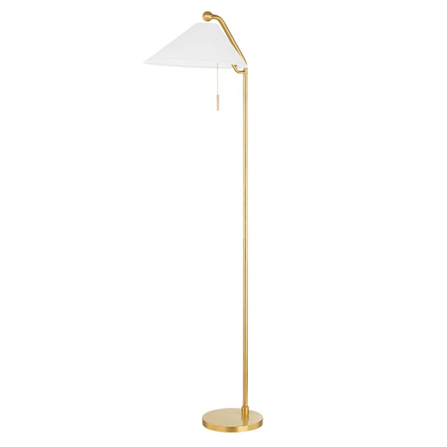 Aisa is classic mid-century style made modern. The white linen, shell-shaped shades are angled to direct light where it's...