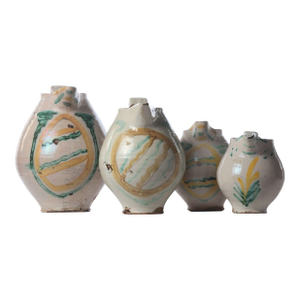 Set of 4 18th Century Italian Majolica Jugs From Sicily