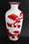 1900 - 1909 Antique Chinese Red & White Peking Glass Vase, Hand Carved Monkey, C1910 For Sale - Image 5 of 13