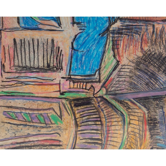 1984 “Miami City Plan” Abstract Mixed Media Drawing Harry Hilson For Sale - Image 4 of 8