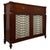 An elegant 19th century English Regency-style cupboard, finely constructed in mahogany and distinguished by its refined...