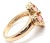 Contemporary Van Cleef & Arpels Alhambra Yellow Gold Coral Diamond Ring For Sale - Image 3 of 9