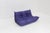 Vintage purple leather Togo 2 seater sofa by Ligne Roset designed by Michel Ducaroy. This is an original vintage 2 seater...