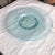 1990s Round Glass Sky Blue Platter - Table Top For Sale - Image 10 of 10