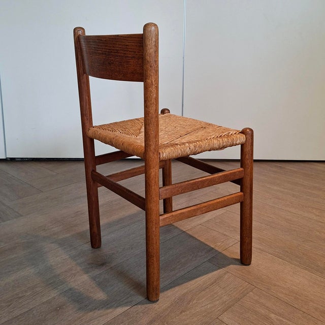 1960s Mid-Century Chairs with Rush Seats, 1950s/1960s, Set of 4 For Sale - Image 5 of 7