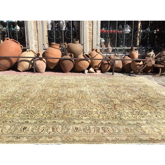 Mid-Century Modern 1930's Handmade Oushak Rug - 95" X 142" For Sale - Image 3 of 13