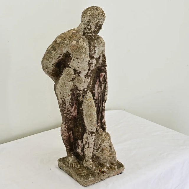Neoclassical 19th Century Reproduction Farnese Hercules Statue For Sale - Image 3 of 12