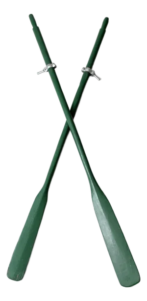 Vintage Painted Wooden Oars Pair