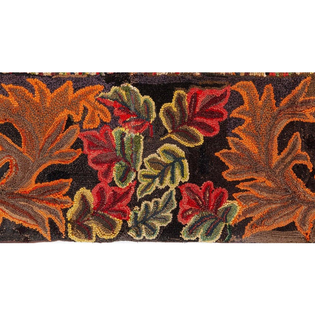 Doris Leslie Blau Vibrant Antique American Hooked Rug For Sale - Image 10 of 11