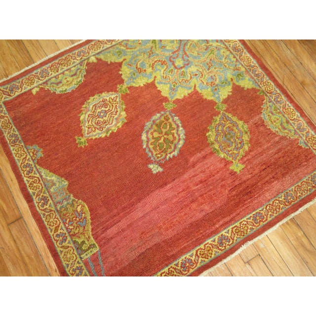Persian Antique Persian Ziegler Sultanabad Sampler Rug For Sale - Image 3 of 6