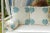 Coastal Blue & White Floral Block Print Garden Daybed For Sale - Image 9 of 15
